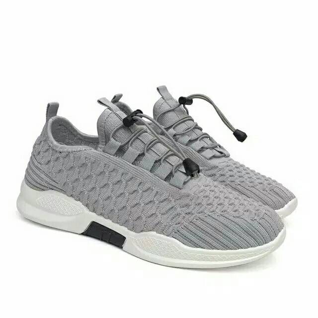 PVN Sepatu Sneakers Pria/Cwo/Cowok 800-392 Black & Grey