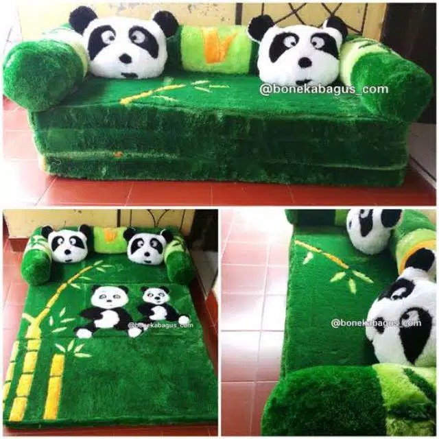 Kasur lipat bulu rasfur/sofabed karakter 10 cm