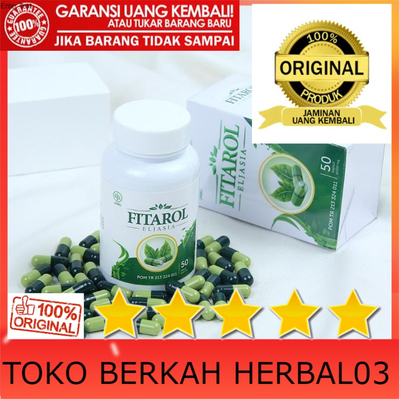 100% ASLI Fitarol Eljasia Obat Herbal Kolesterol Tinggi & Stroke