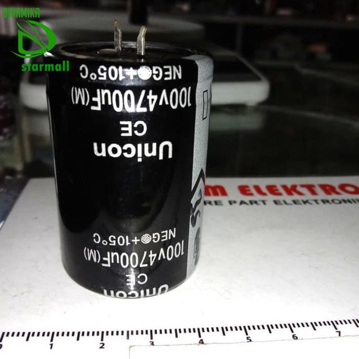 4700Uf 100V Elco Capacitor 4.700Uf 4700 Uf 100 V Pcmelebik54 Kualitas Baik