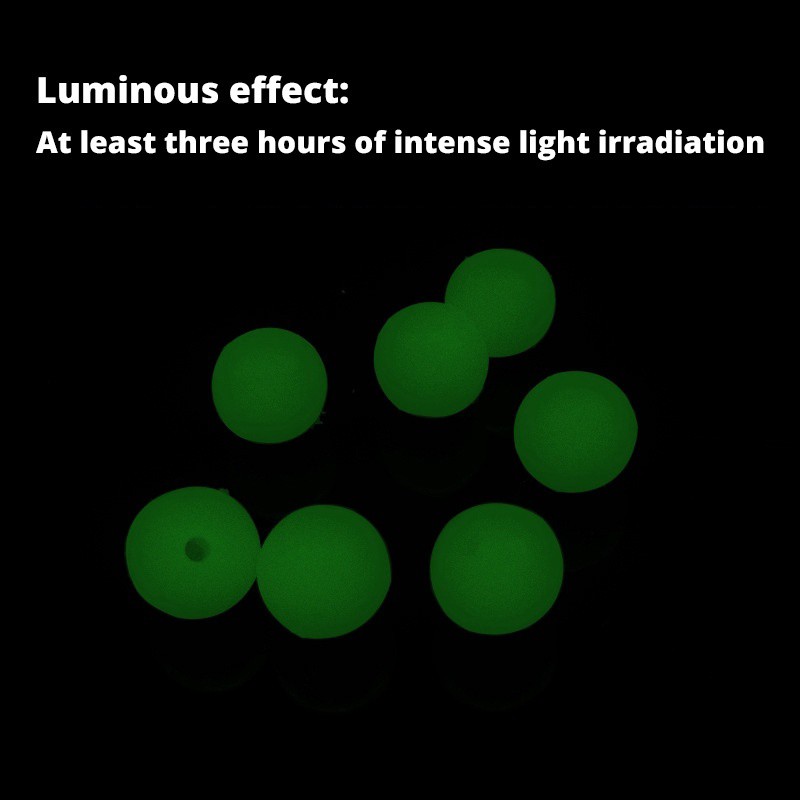 Tokushima Amlucas 50pcs Manik-Manik Bulat Luminous