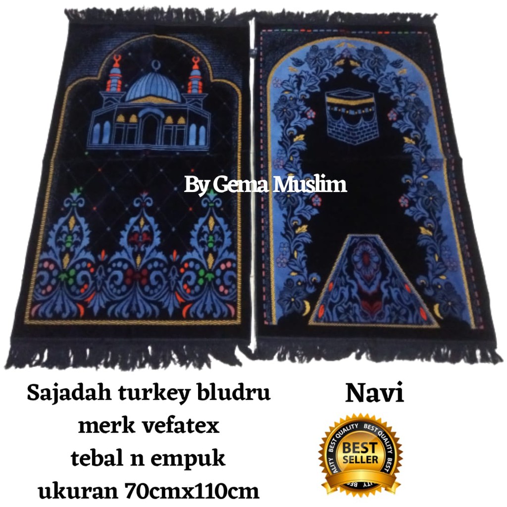 sajadah turky vefatex 70cmx110cm