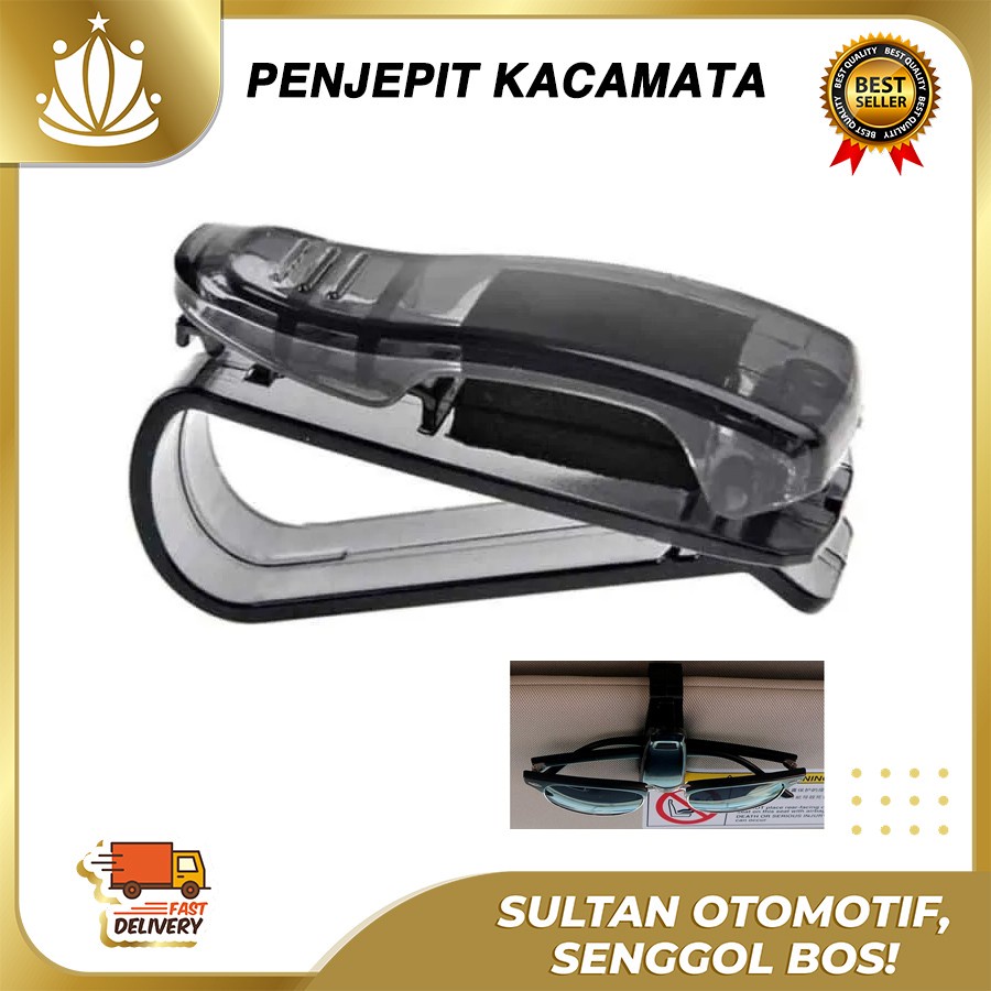 Penjepit Kacamata Mobil Sun Visor - Penjepit Multi Fungsi Karcis, dll