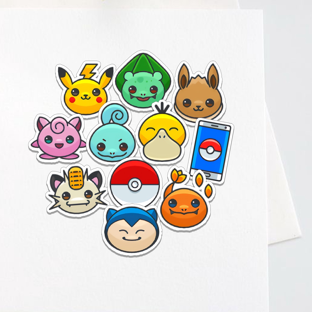

Sticker Pokemon Aesthetic Stiker Waterproof (11pcs)