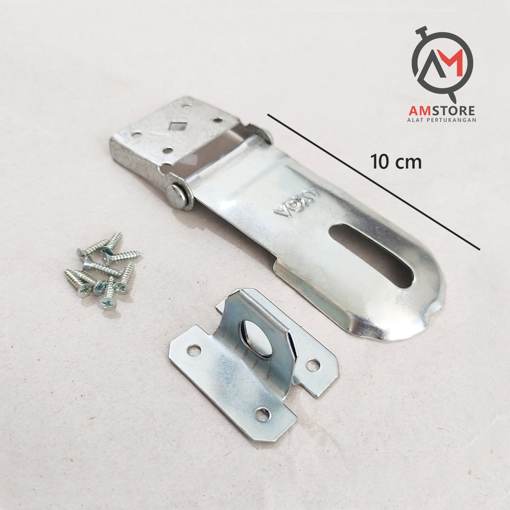 Overpale / Overval Kunci Engsel Gembok Galvanis Anti Karat Voxy 4 inch