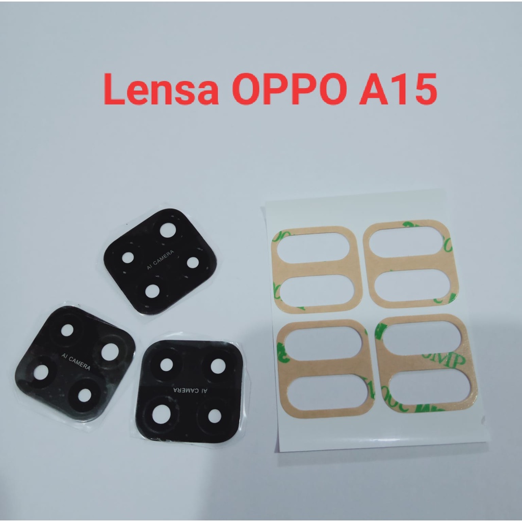 Camera Lens OPPO A15 Lensa Kamera OPPO A15  Kaca Kamera Belakang OPPO A15