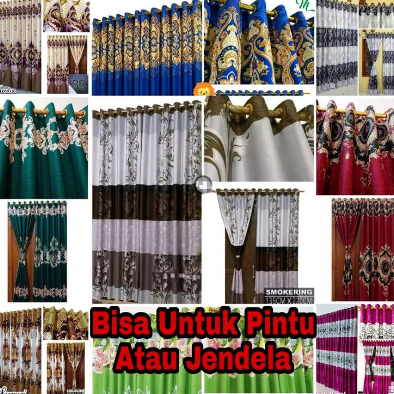 TIRAI GORDEN HORDENG PINTU JENDELA KAMAR RUANG TAMU 2022  SMOKRING 12 RING KORDEN SMOKERING MOTIF BU