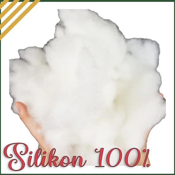 DAKRON SILIKON ISI BANTAL KILOAN DACRON SILICON ISIAN BONEKA MURAH 1000GRM TERLARISS...,,,,,