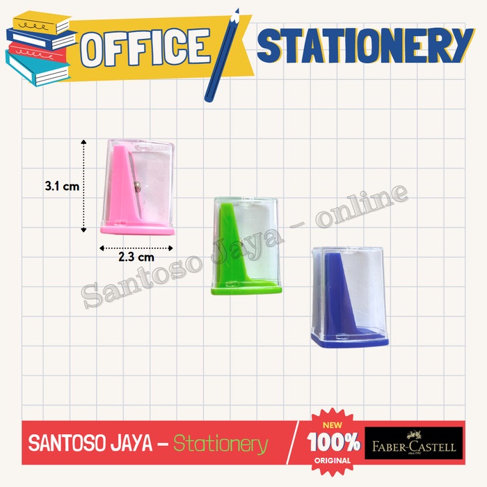 

Rautan Pensil FABER CASTELL 115LV - Pencil Sharpener 115-LV