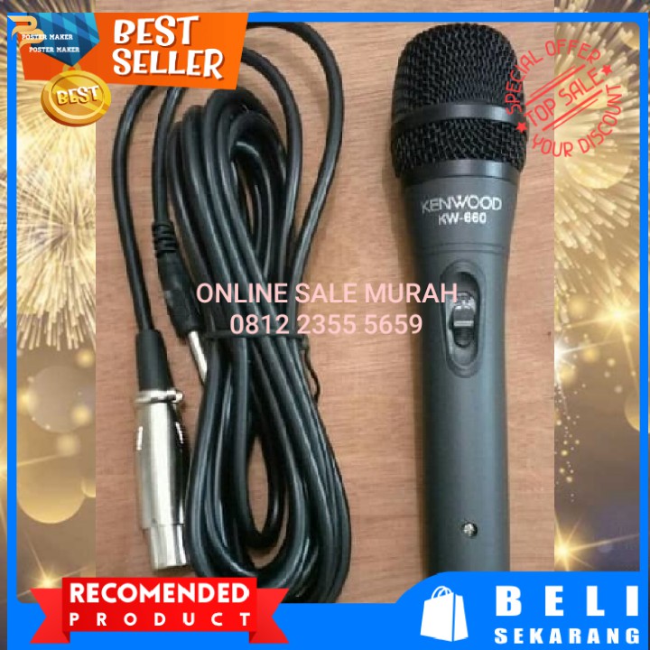 Microphone mic mik pro karaoke mikrophone musik music kabel cable audio sound vokal vocal professional panggung dj studio asli  BISA DIGUNAKAN KE SEGALA ALAT AUDIO  BONUS KOPER MIC Dibuat dengan bahan berkualitas, terasa nyaman digenggam tangan, dan jaket