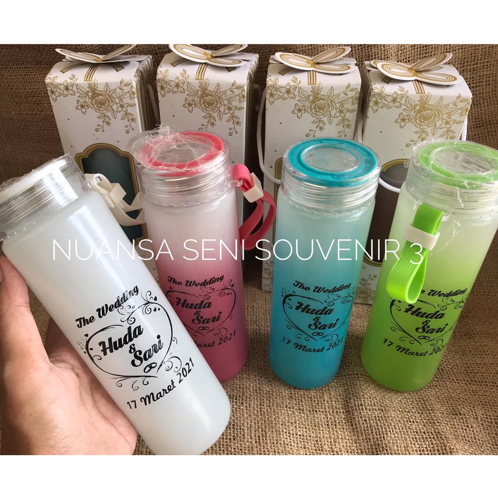 Jual Souvenir Pernikahan Botol Minum Botol Slim Warna Rainbow Botol Warna Doff Botol Tumbler 5902