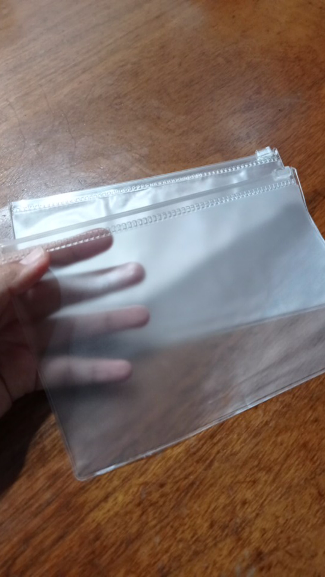  Plastik  Mika  Zipper Zipperbag Kantong Pouch Untuk  Masker 