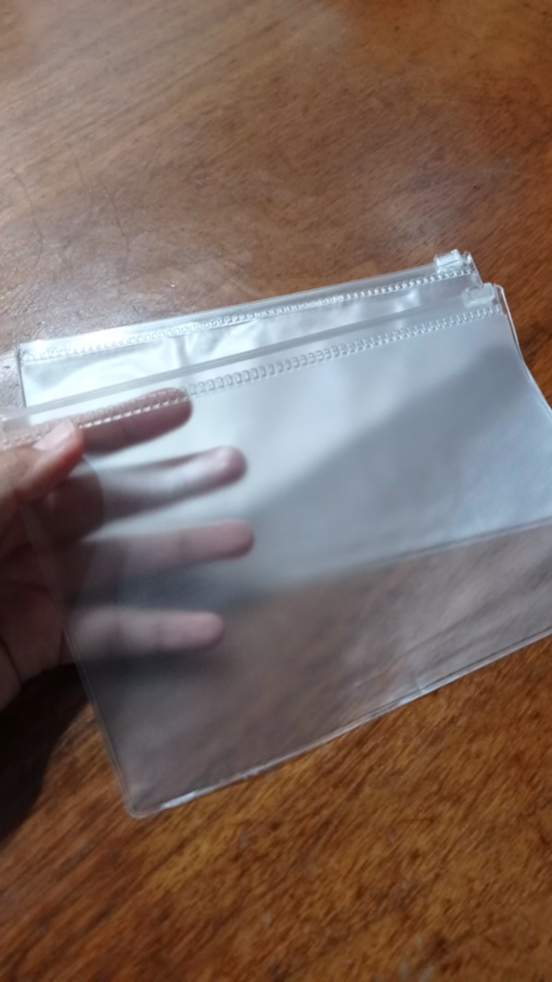 Plastik Mika Zipper Zipperbag Kantong Pouch Untuk Masker / Kosmetik