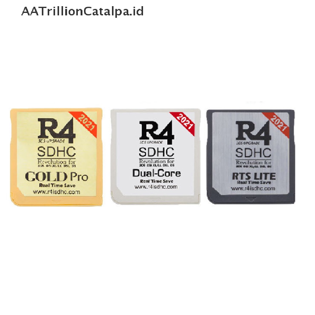 Aatrillioncatalpa 2021 R4 Gold Pro SDHC Dengan Adapter USB Untuk DS / 3DS / 2DS / Revolution Cartridge