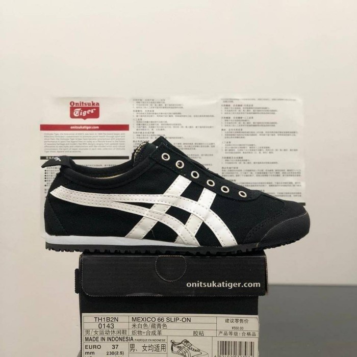 Onitsuka tiger slip outlet on hitam