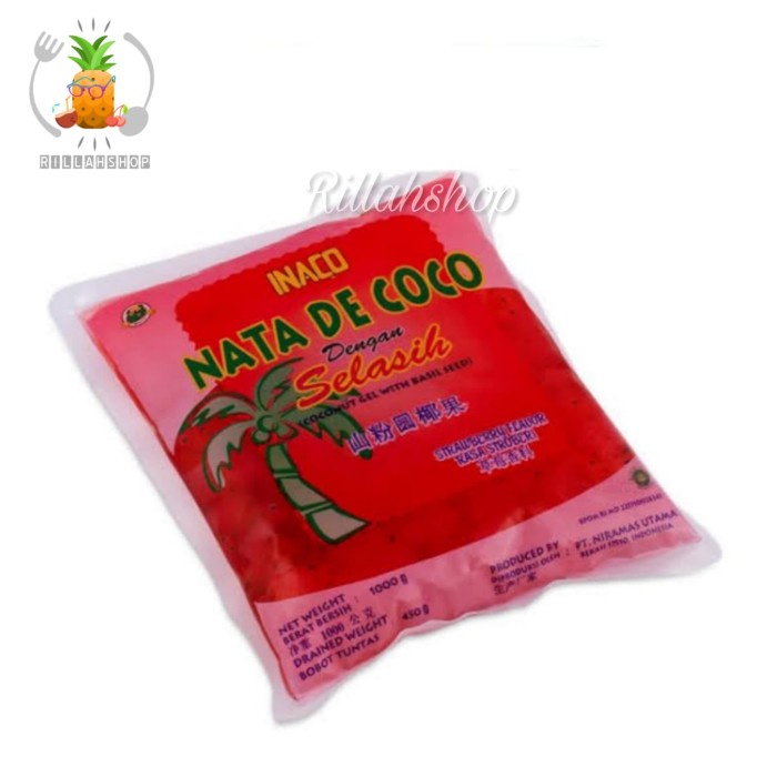 

INACO Nata De Coco Selasih Strawberry (1Kg)