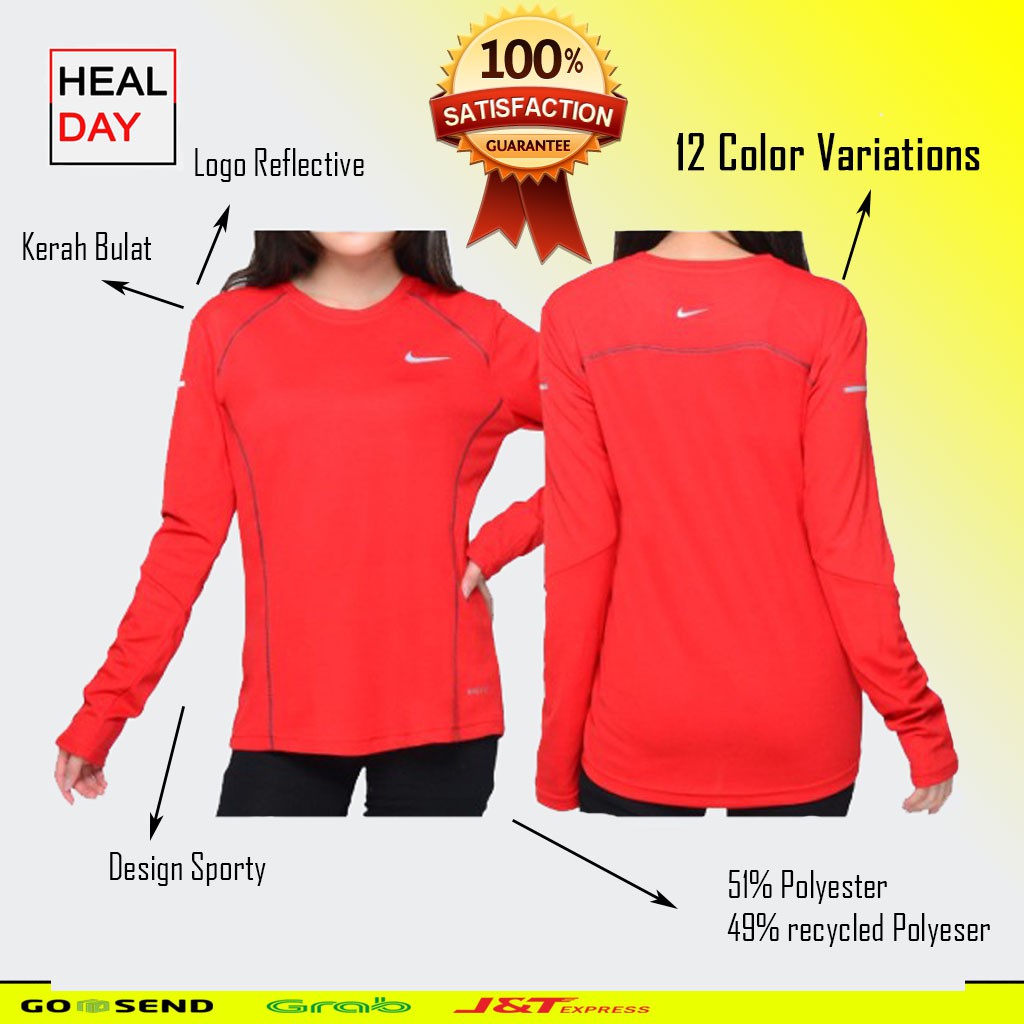 Baju Olahraga  Wanita NK01 fitness Lari Jogging Kaos 