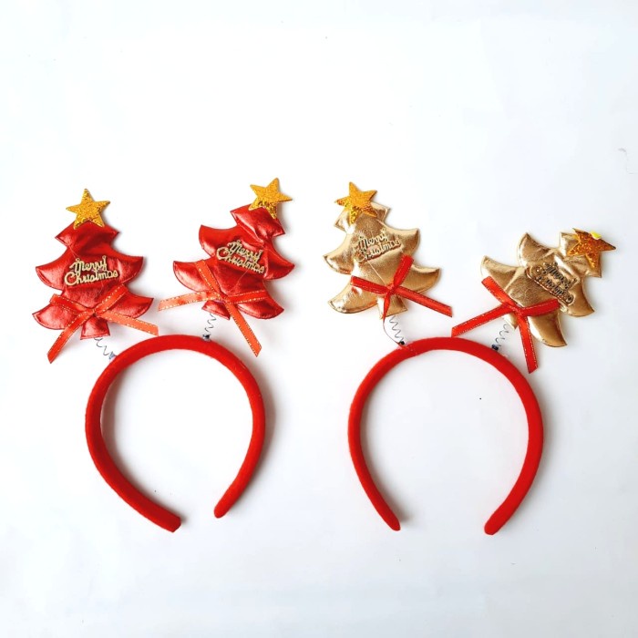 Bando Tanduk Natal Pita Premium Kado Kostum Natal Cosplay Santa Murah GROSIR