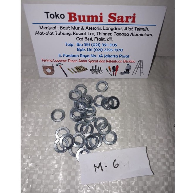 RING PER M6 (1PAK = 100 PCS)