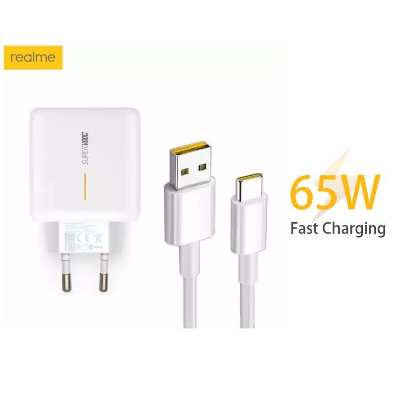 CHARGER REALME 7 PRO / REALME X50 PRO 65W SUPERVOOC USB C TYPE C ORIGINAL