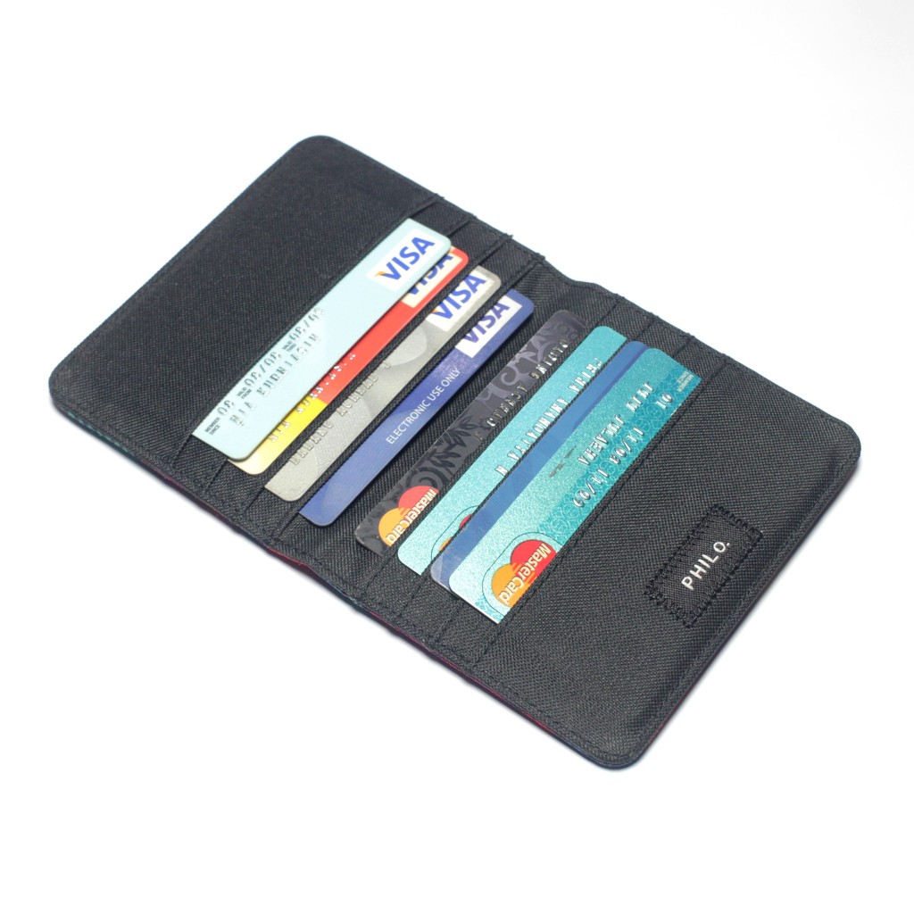 dompet kartu kain simpel model lipat 8 slot kartu card wallet PHWL964