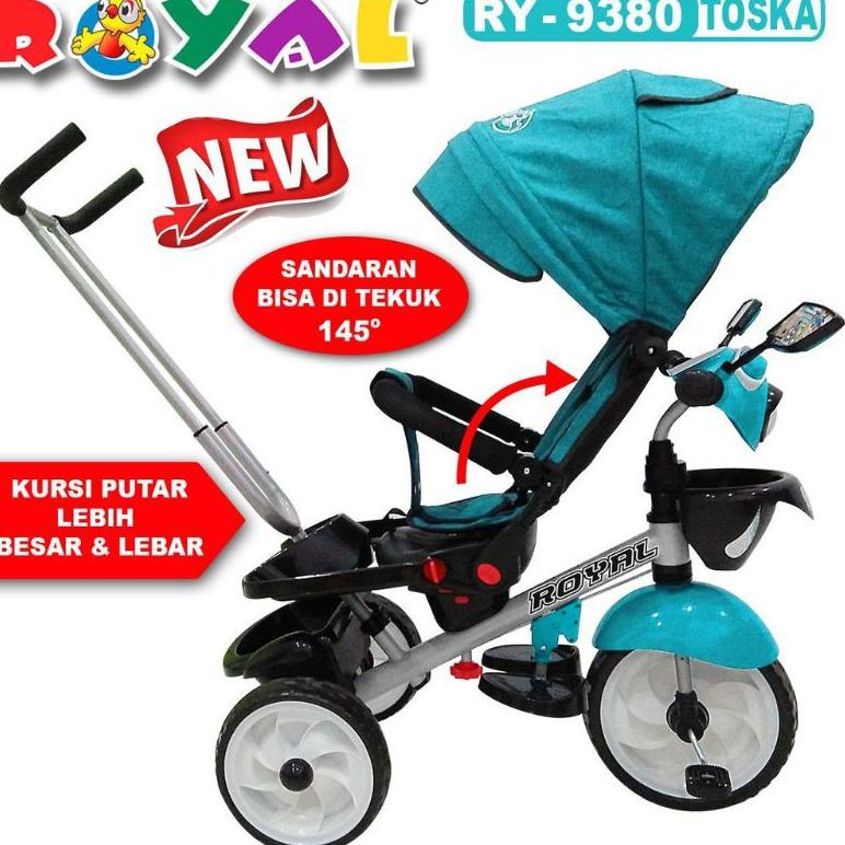 [KODE PRODUK MIAEO4062] ROYAL Sepeda Anak Roda 3 Tiga Stroller Anak Royal 9380 9680 9180 8580 6580 1