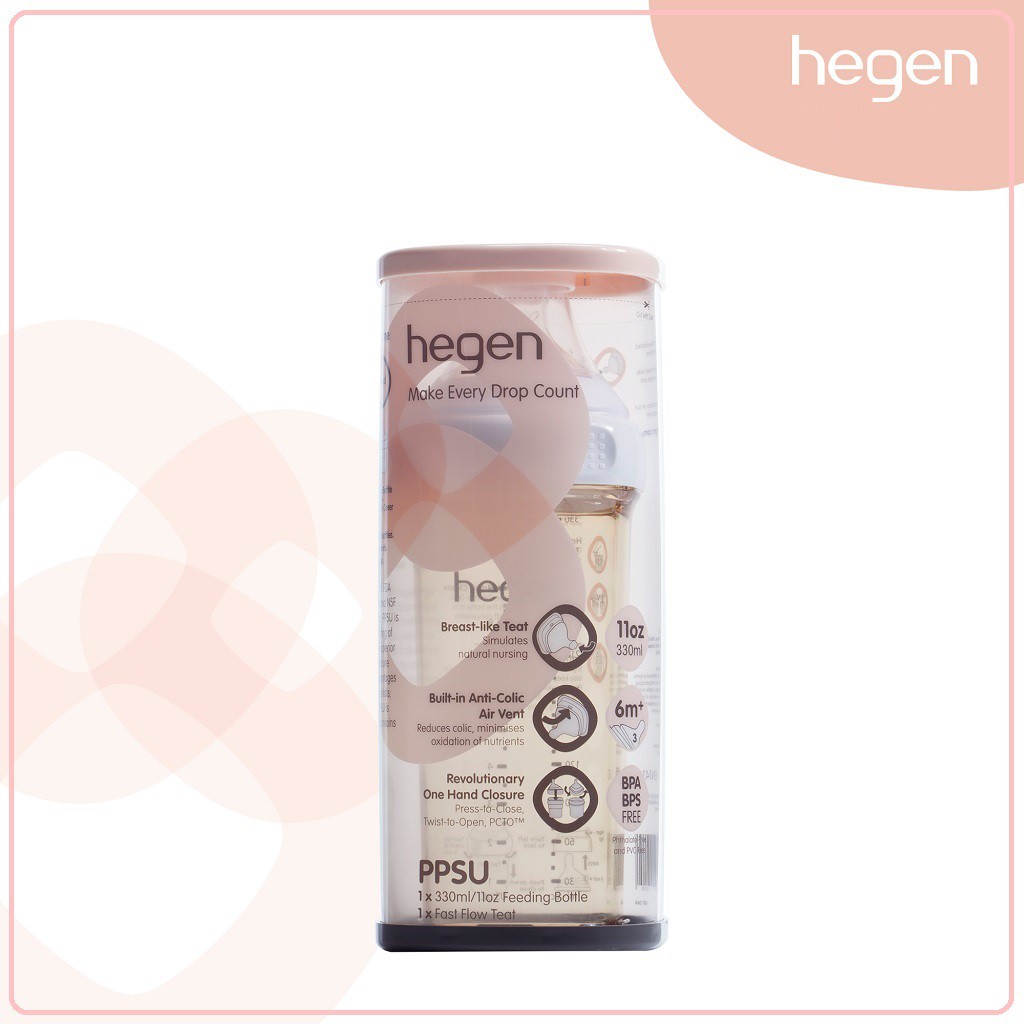 Hegen PPSU Feeding Bottle 330ml | Botol Susu