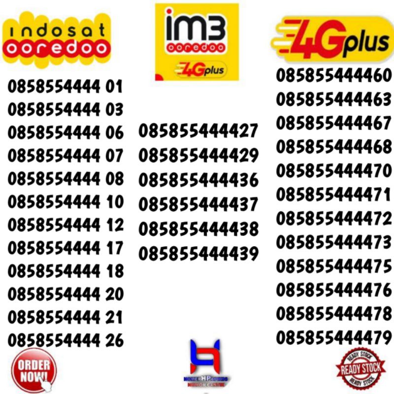 indosat kw 5555 6666 7777 8888 9999