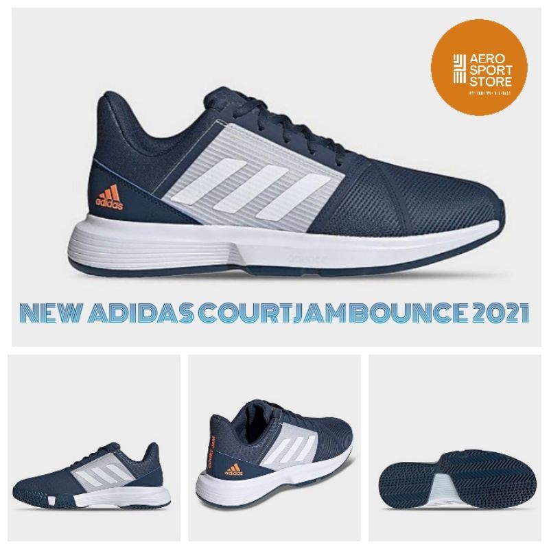 [ SEPATU TENIS NEW ADIDAS COURTJAM BOUNCE 2021 ]