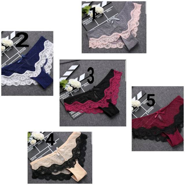 Celana Dalam Wanita Soft Lace Transparant Sexy CD018