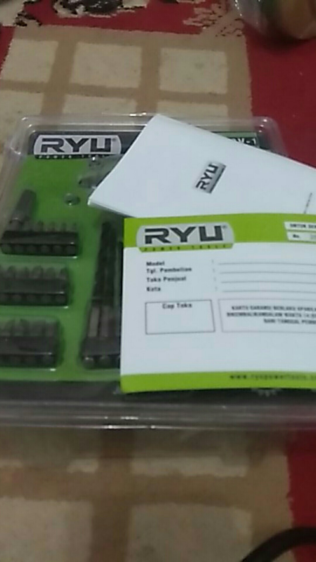 Ryu Bor Tangan Baterai Cordless 4.8 Volt Rcd 4.8v-1  Ryu