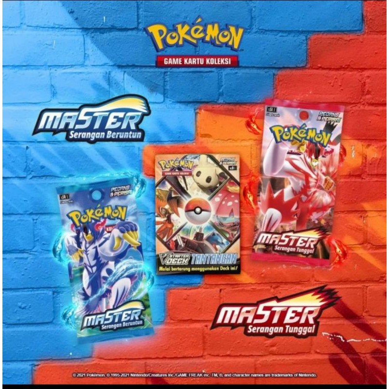 Pokemon Game Kartu Set 8 Booster Box Master Serangan