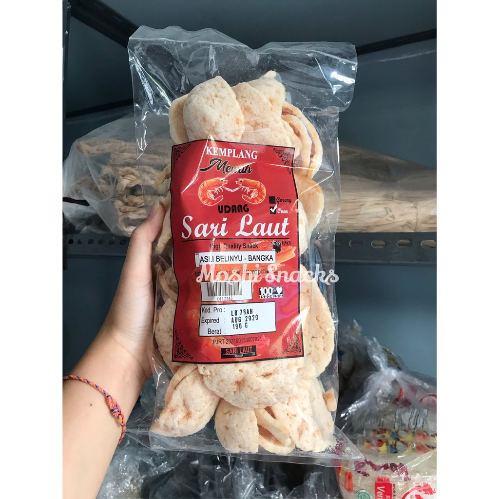 

Kemplang Bangka Oven Udang Mewah Sari Laut 150gr / Kerupuk Asli Bangka / Krupuk Kemplang