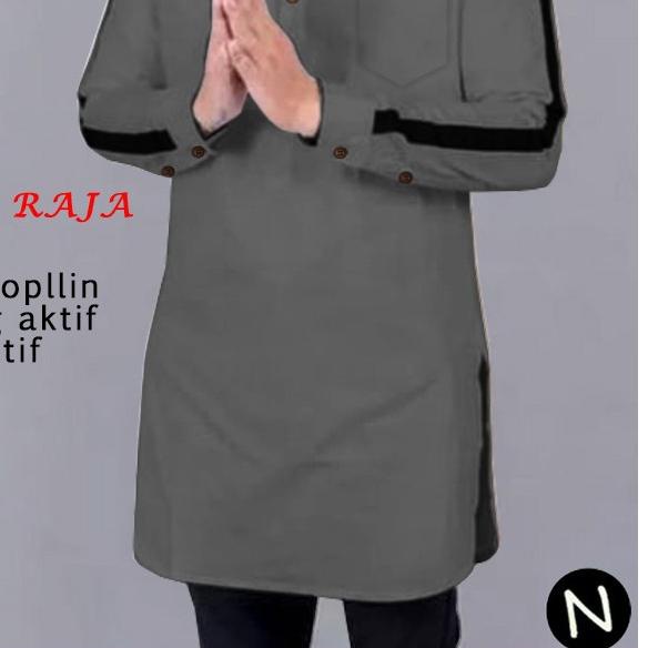 ➫ Baju Koko Muslim Qurta Raja S/M/L/XL/XXL/XXXL ➴