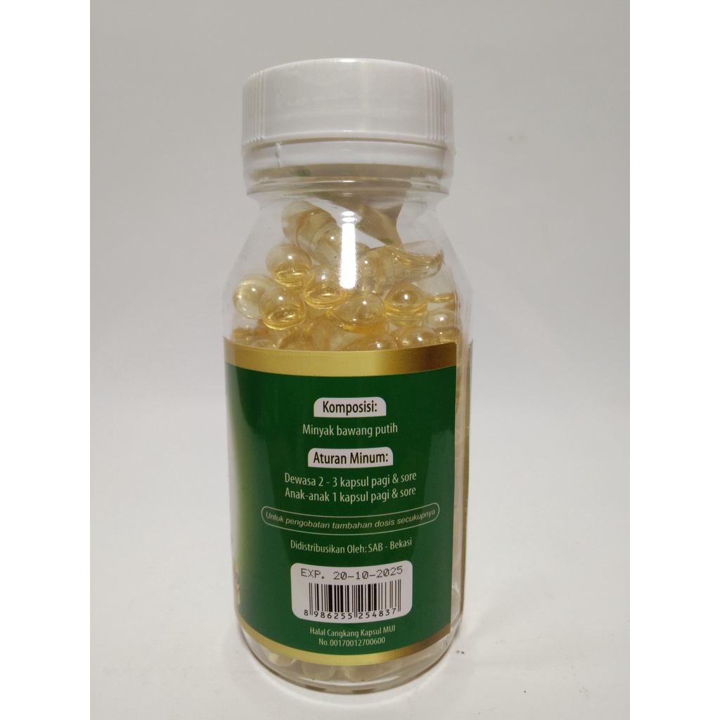 Garlic Oil Organic isi 100 kapsul | SAB