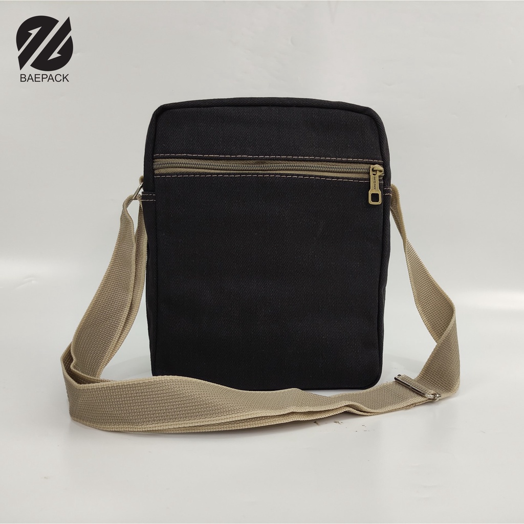 Tas Selempang Cowok Dengan Lubang Headset Brandon Original Baepack / Tas Bahu Pria wanita / Bandung / COD / Grosir