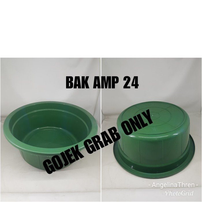 BAK BULAT AMP 24 / BAK PLASTIK BULAT 55X23 GOJEK GRAB ONLY