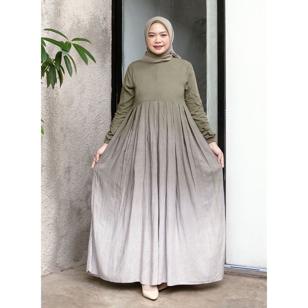 [BISA COD] GAMIS TIE DYE KEKINIAN / GAMIS KATUN RAYON / GAMIS TWILL ORI / GAMIS BUSUI-Dorian Grey