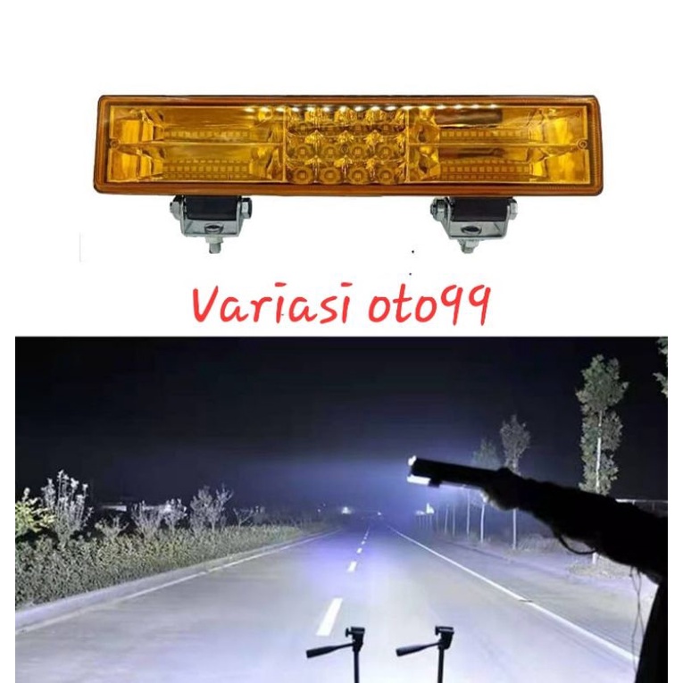 LAMPU TEMBAK SOROT LED CWL 60 MATA 12VOLT DAN 24VOLT CAHAYA PUTIH &amp; KUNING LAMPU MOBIL MOTOR