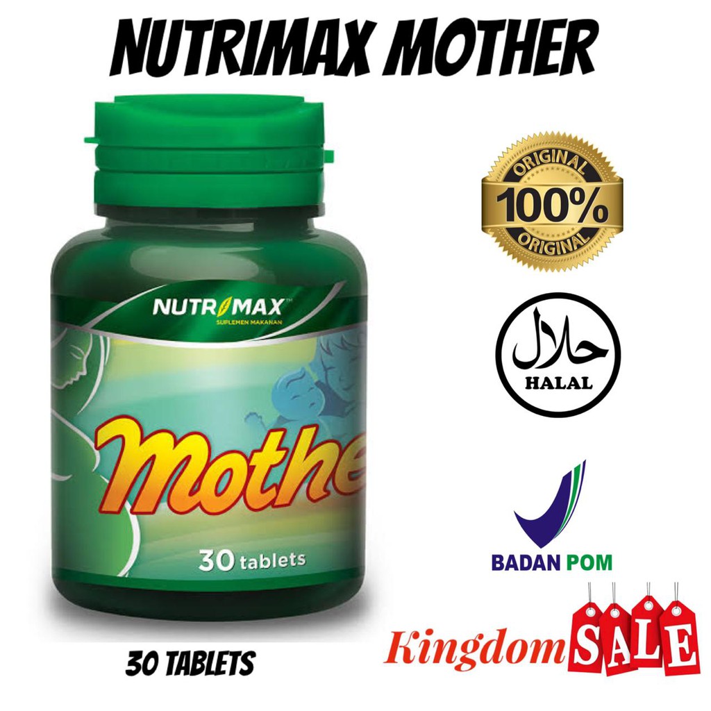  Nutrimax  Mother 30 Tablet untuk Ibu  Hamil Shopee Indonesia