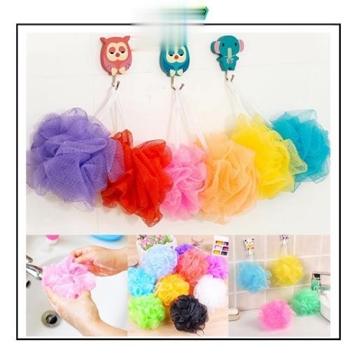 Spons Mandi Jaring / Spon Mandi Gosok / Shower Net Puff Bath Sponge / Spons Jaring Warna / Sikat Bad