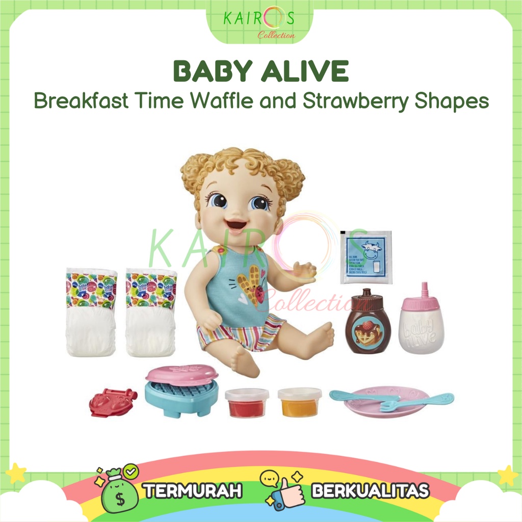 Baby Alive Breakfast Time Waffle and Strawberry Shapes