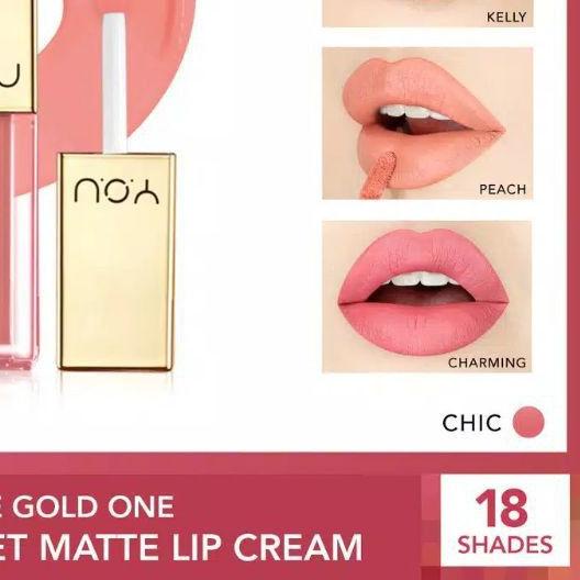 Kosmetik You The Gold One Rouge Velvet Matte Lip Cream (Quick Dry | Lipcream lipstick lipstik