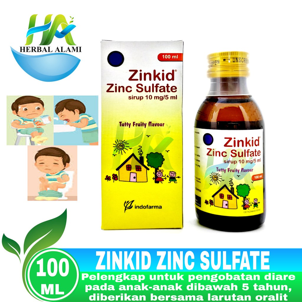 Zinkid Syrup Zinc Sulfate - Sirup Obat Diare