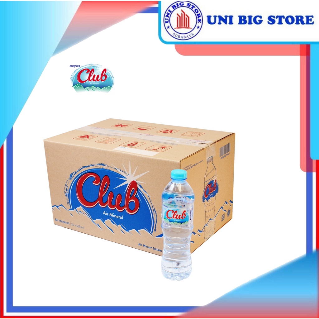 Jual Club Air Mineral Botol 600 Ml Dus 24 Pcs Shopee Indonesia 8824