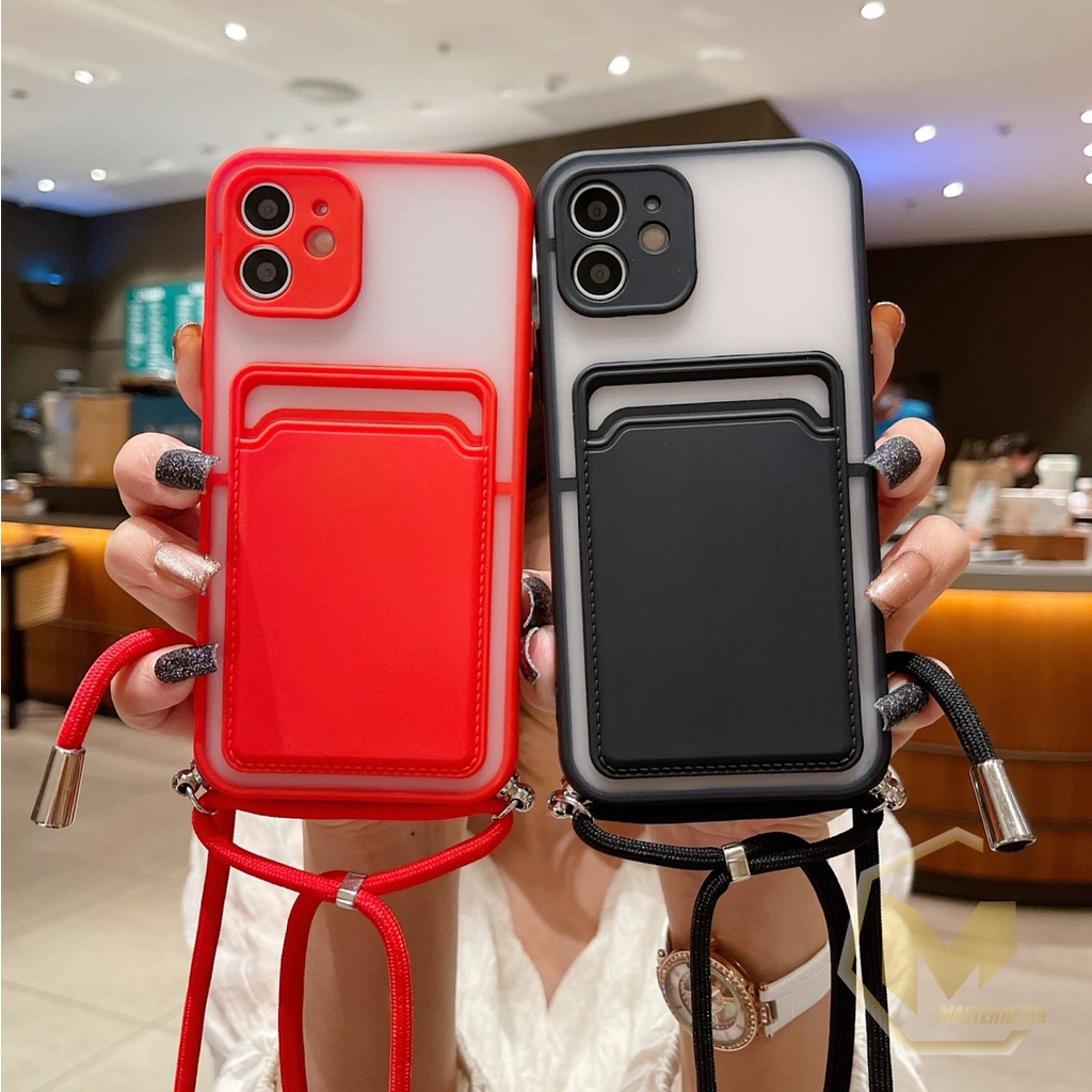 SOFTCASE SLINGCASE LANYARD AERO SLOTCARD XIAOMI REDMI 3 4A 5 5+ 5A 6 6A 7A 8 8A PRO MA3039