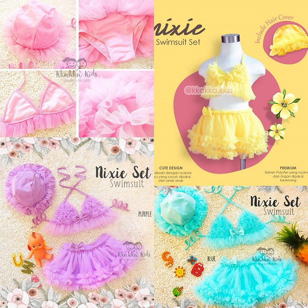 Nixie Set Swimsuit / Baju Renang Anak dan Bayi bikini bayi bikini anak