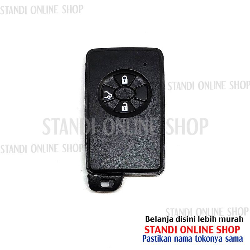 Cassing Remote Smartkey Keyless Toyota Vios 3 Tombol Hitam