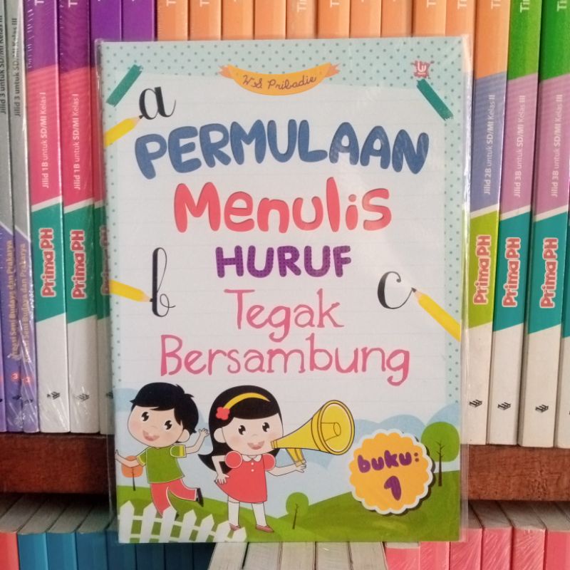 Jual BUKU PERMULAAN MENULIS HURUF TEGAK BERSAMBUNG BUKU 1 | Shopee ...