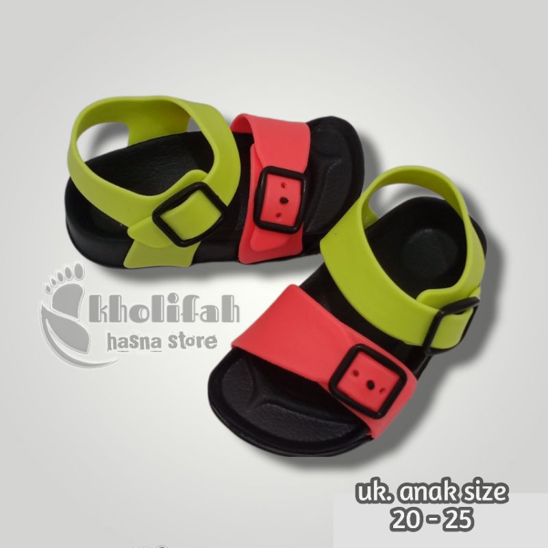 Sandal anak, sandal balita, sandal gunung ringan sandal kokop tali gesper Dulux 296 E/D (4c)